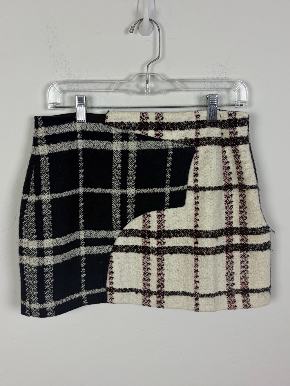 Derek Lam 10 Crosby Mixed Plaid Mini Skirt